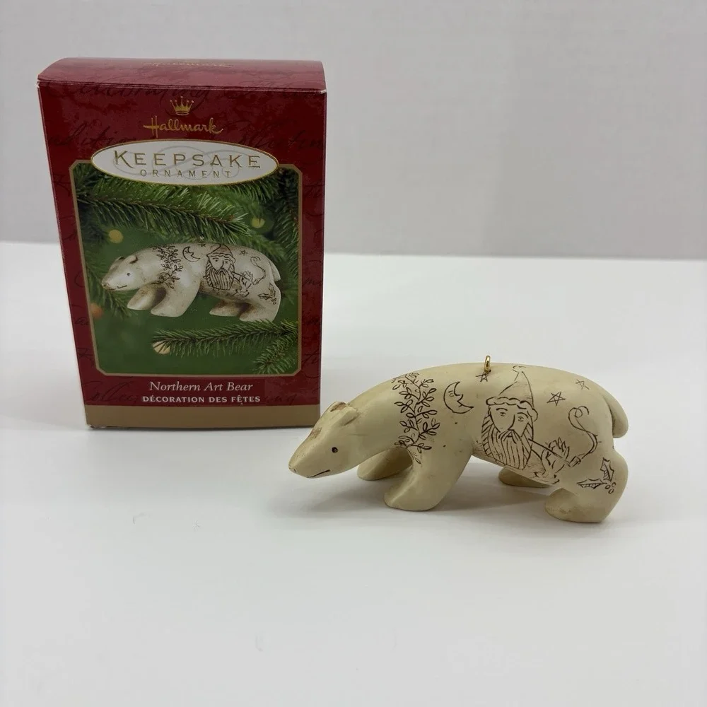 Hallmark Keepsake Ornament 2000 Northern Art Polar Bear Carving By Rich Lapierre